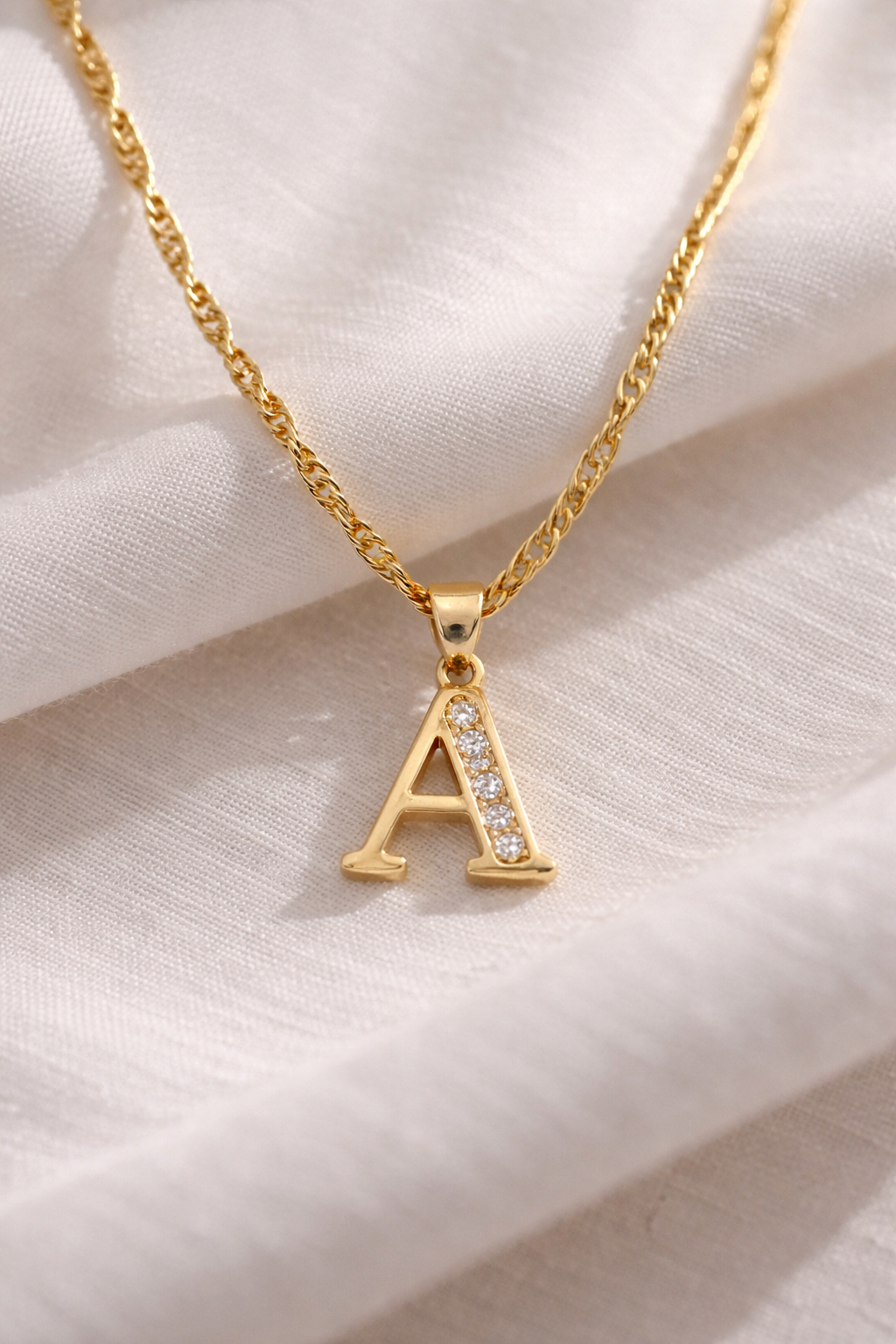 Gold Initial Necklace