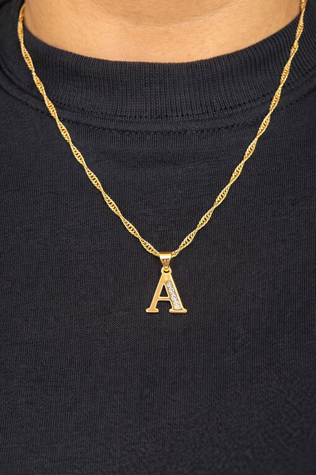 Gold Initial Necklace