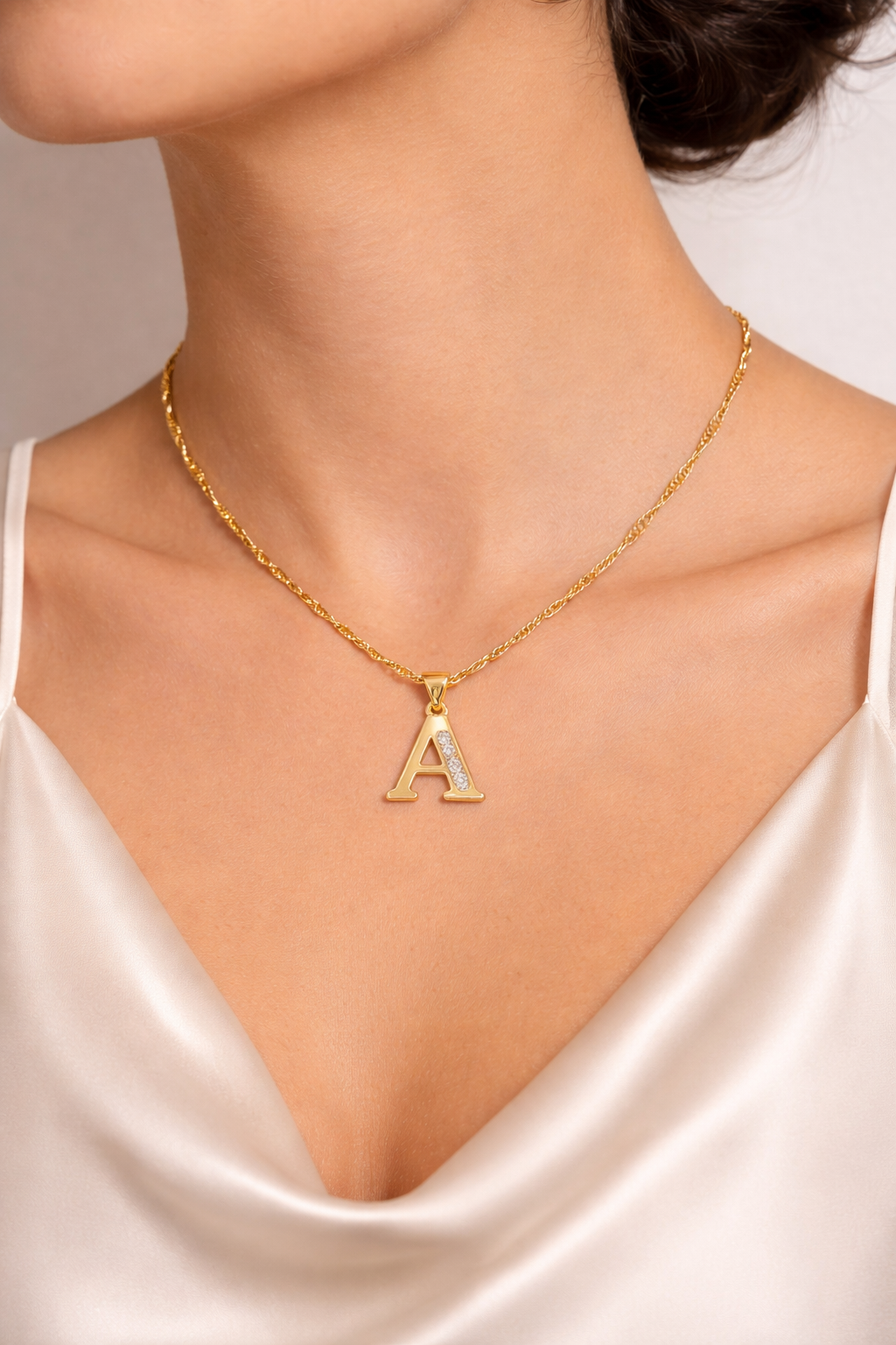 Gold Initial Necklace